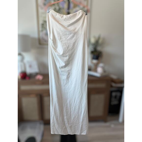 NWT Revolve x Michael Costello Briggs Strapless Boned Gown Ivory Womens Size XL - Picture 2 of 15